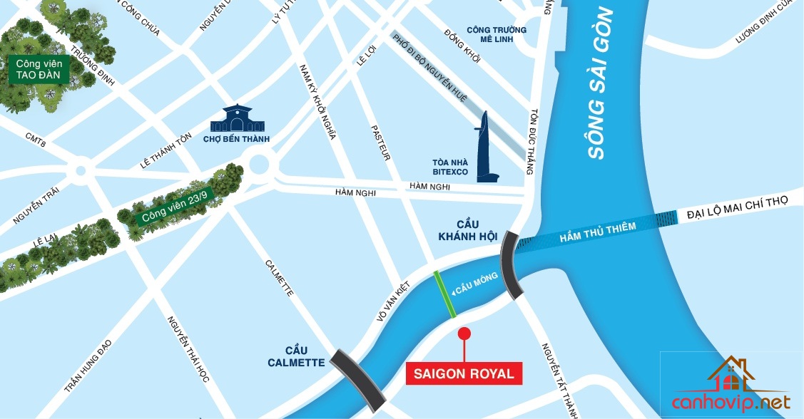 Địa chỉ căn hộ Saigon Royal Novaland quận 4